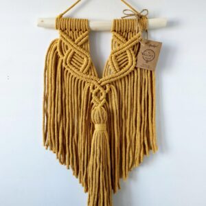 Makrama na ścianę z chwostem, 45 cm